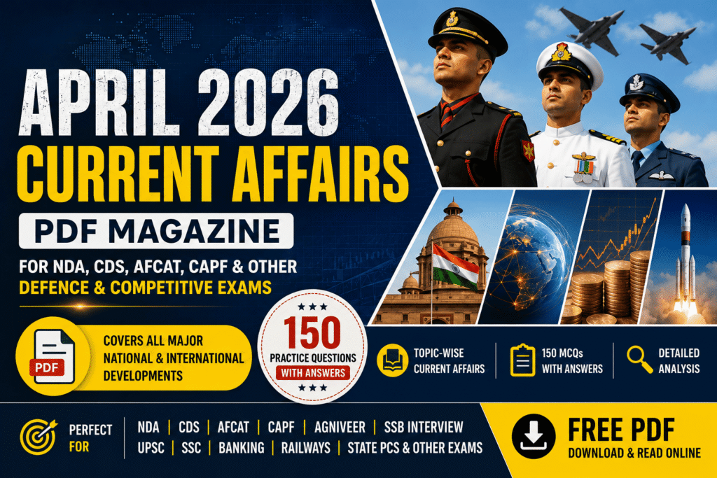 April 2026 Current Affairs PDF