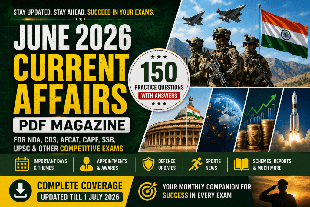 June 2026 Current Affairs PDF
