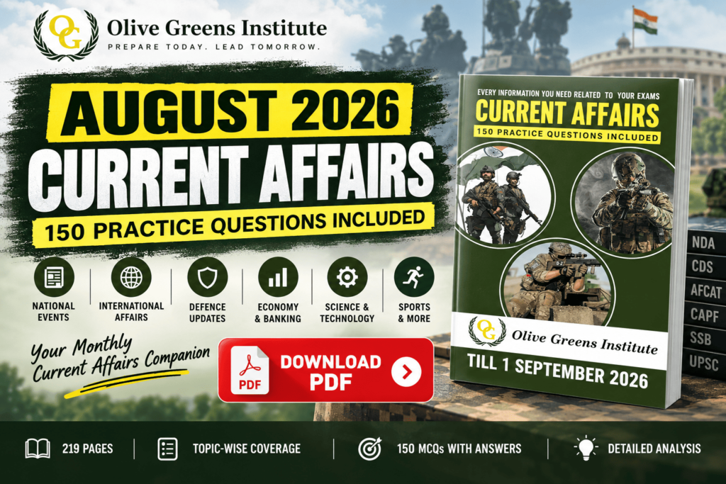 August 2026 Current Affairs PDF